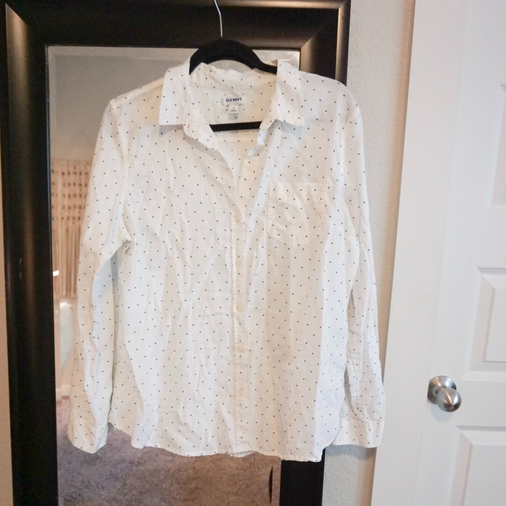 Polka Dotted Business Top